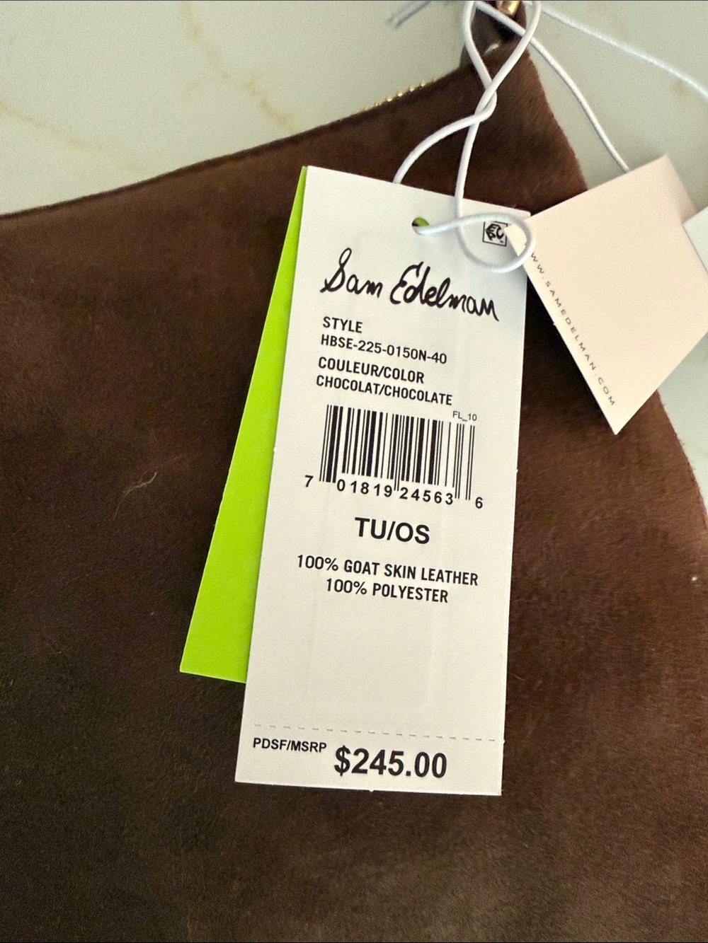 SAM EDELMAN
suede marilyn shoulder bag NWT - Picture 5 of 9